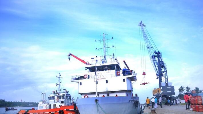 container ship reached in shore of beypore port after two and half years container ship reached in shore of beypore port after two and half years