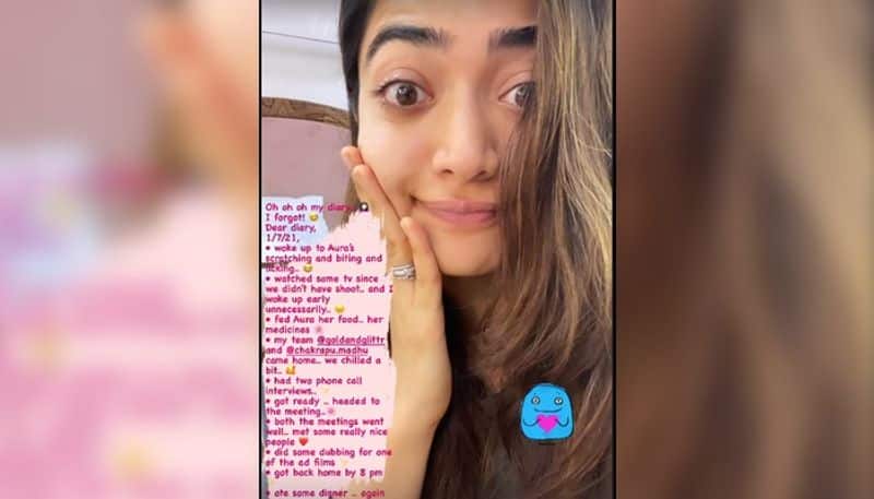 Rashmika Mandanna gives sneak-peek into 'A day in her life', here's what she wrote in 'Dear Diary'-SYT