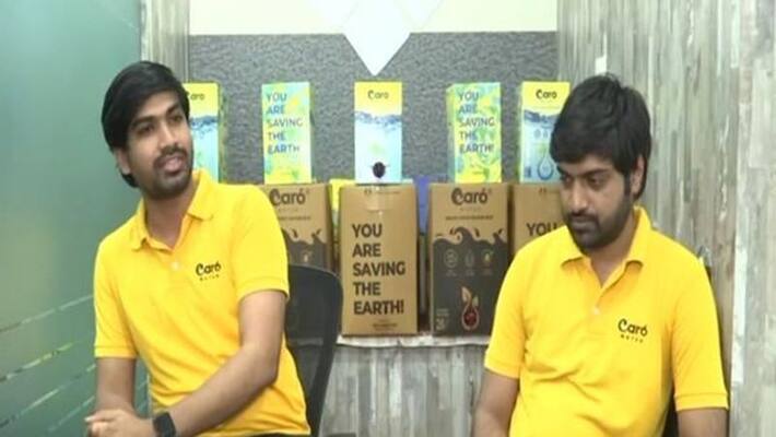 Hyderabad start-up introduces eco-friendly water boxes instead of plastic bottles dva Hyderabad start-up introduces eco-friendly water boxes instead of plastic bottles dva