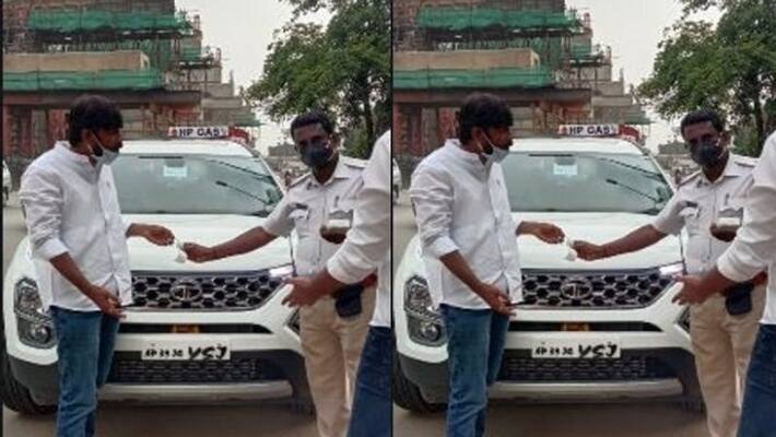 Car owner fined for putting initials of Andhra CM's name on number plate - bsb Car owner fined for putting initials of Andhra CM's name on number plate - bsb