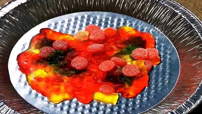 Due to the heat in Canada the candies kept in the plate melted kpn Due to the heat in Canada the candies kept in the plate melted kpn