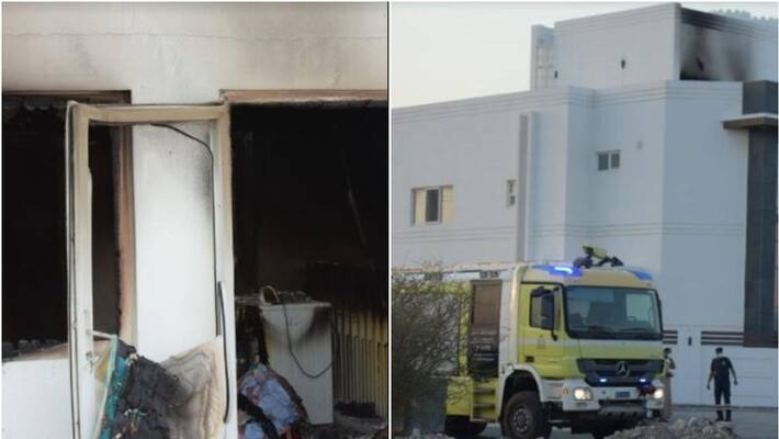 house catches fire in Oman house catches fire in Oman