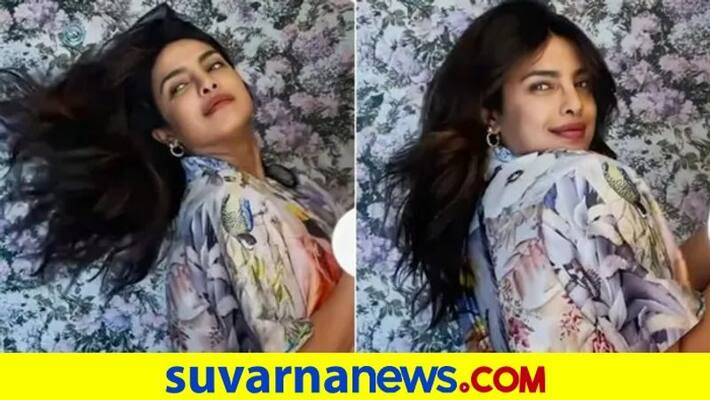 Priyanka Chopra in 70k shirt and pants is all about the flirty floral prints dpls Priyanka Chopra in 70k shirt and pants is all about the flirty floral prints dpls