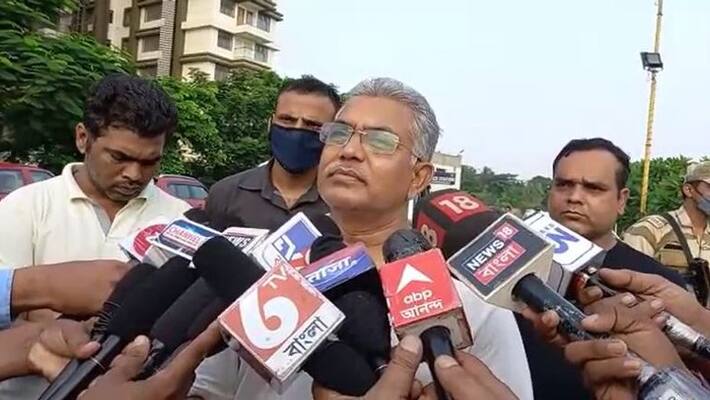 Dilip Ghosh says government should start train-metro service then burden will be reduced bmm Dilip Ghosh says government should start train-metro service then burden will be reduced bmm