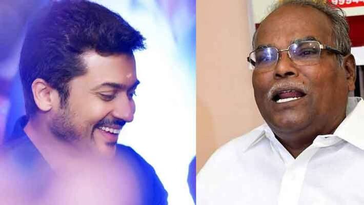 Intimidating actor Surya is cowardice... k.Balakrishnan Intimidating actor Surya is cowardice... k.Balakrishnan