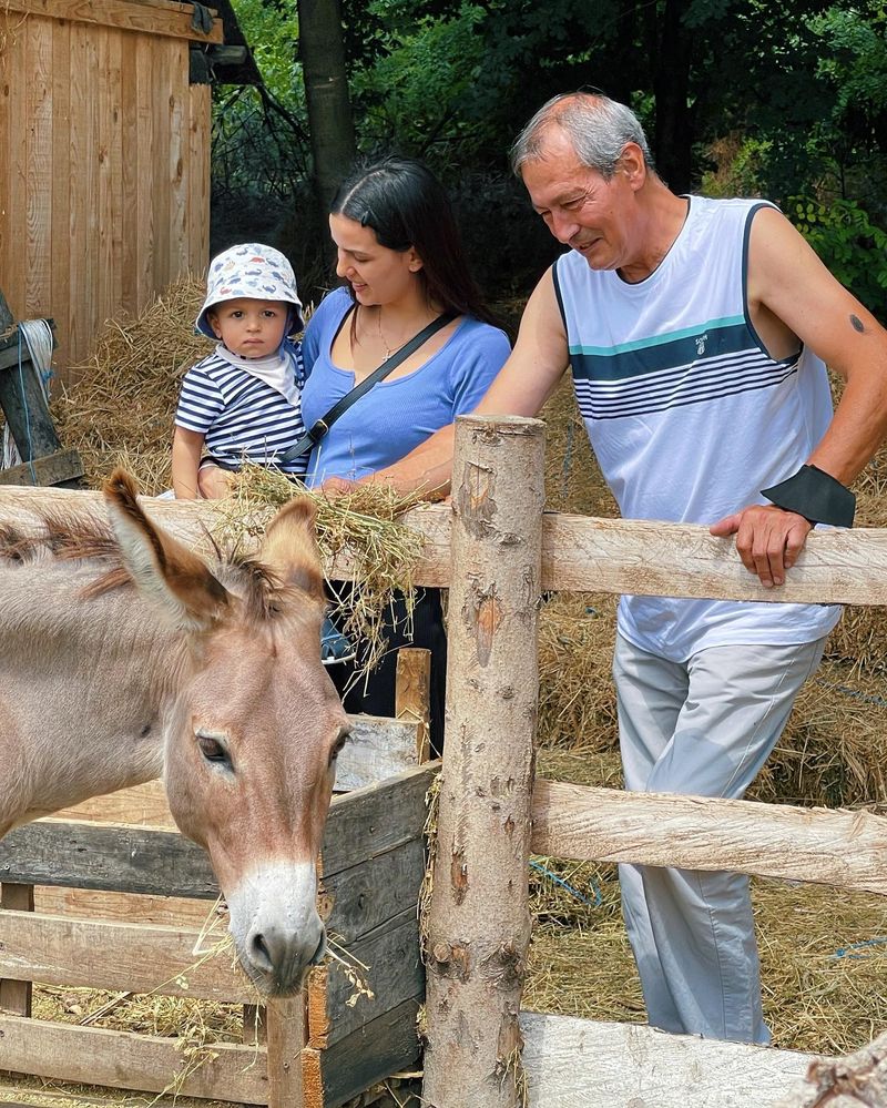 Also, Agastya enjoyed some farm time at Natasa's farm.