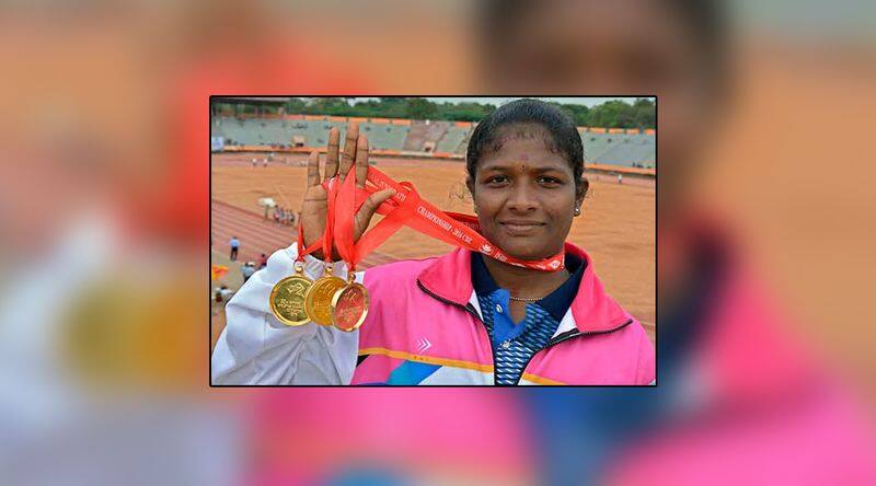 Training on bare feet without even shoes ... Madurai Tamilachi who achieved Olympic dream ..!