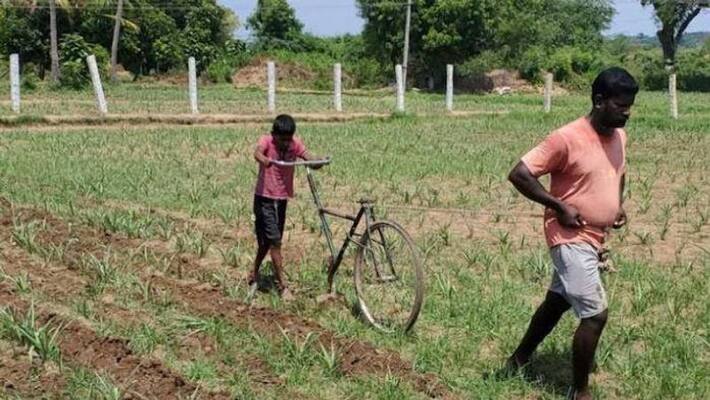 this farmer turned bicycle Into plough this farmer turned bicycle Into plough