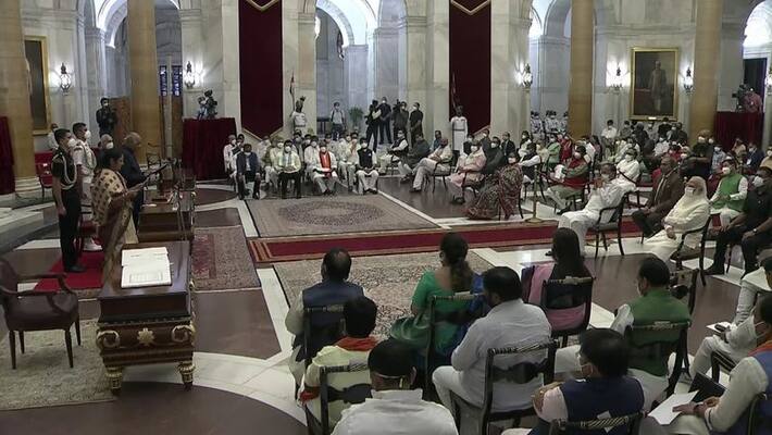 Cabinet Reshuffle 43 leaders take oath as ministers and joined Pm modi revamped Cabinet ckm Cabinet Reshuffle 43 leaders take oath as ministers and joined Pm modi revamped Cabinet ckm