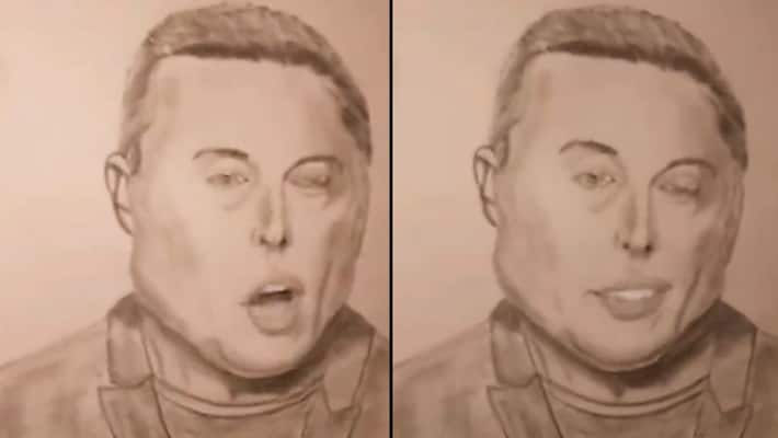 Animated video of Elon Musk's portrait goes viral; netizens heart Musk's reaction to video-tgy Animated video of Elon Musk's portrait goes viral; netizens heart Musk's reaction to video-tgy