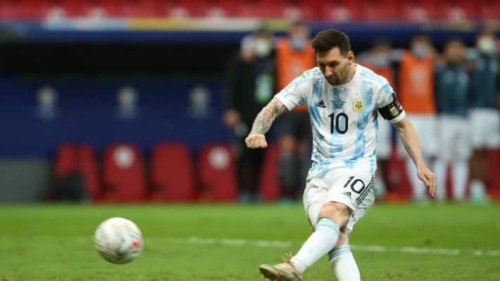 Lionel Messi leading in Copa America 2021 golden boot battle with four goals Lionel Messi leading in Copa America 2021 golden boot battle with four goals