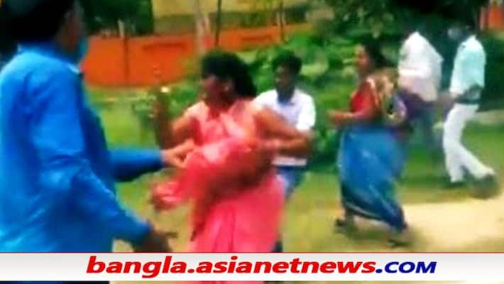 SP leader accuses BJP of pulling woman's saree, Akhilesh Yadav attacks CM ALB SP leader accuses BJP of pulling woman's saree, Akhilesh Yadav attacks CM ALB