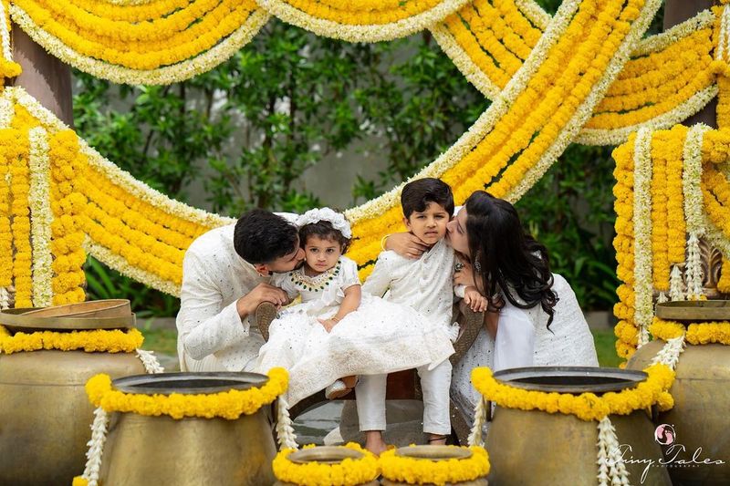 నిర్మాత దిల్రాజు దోతీ ఫంక్షన్ ఫోటోలు.