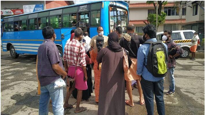 unaware of lockdown measures, public transport bus blocked while service in progress unaware of lockdown measures, public transport bus blocked while service in progress