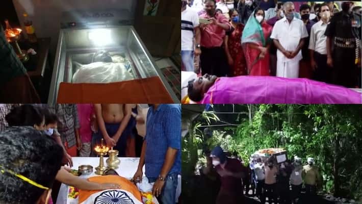 cremation of jawan sreejith cremation of jawan sreejith