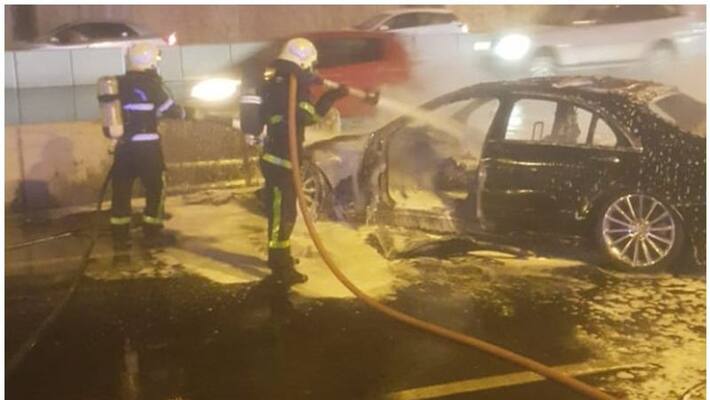 one injured in Oman vehicle fire one injured in Oman vehicle fire