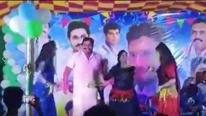 YCP Leaders Recording Dance at Guntur - bsb YCP Leaders Recording Dance at Guntur - bsb