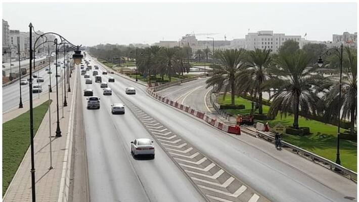 traffic diversion after Al Khuwair flyover on Sultan Qaboos Street traffic diversion after Al Khuwair flyover on Sultan Qaboos Street