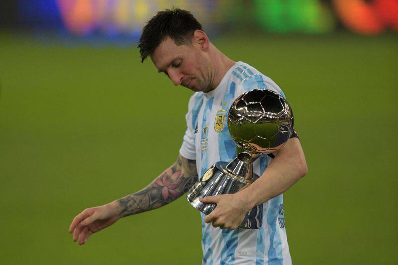 Copa America 2021 Golden Boot Golden Ball Award to Lionel Messi
