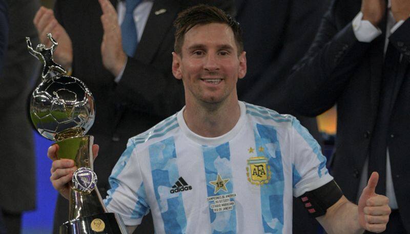 Copa America 2021 Golden Boot Golden Ball Award to Lionel Messi