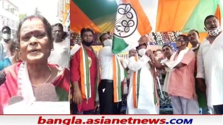 BJP Leader Purnima Naskar has joined TMC RTB BJP Leader Purnima Naskar has joined TMC RTB