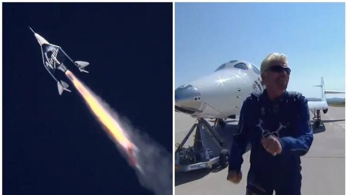 Richard Branson Sirisha Bandla fly to space: Watch Virgin Galactic Unity 22 flight won Richard Branson Sirisha Bandla fly to space: Watch Virgin Galactic Unity 22 flight won