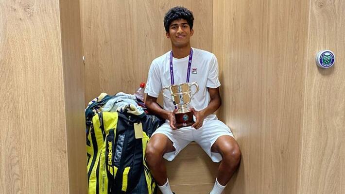 Samir Banerjee 17 year old Indo american won Junior Boys Wimbledon champion Samir Banerjee 17 year old Indo american won Junior Boys Wimbledon champion