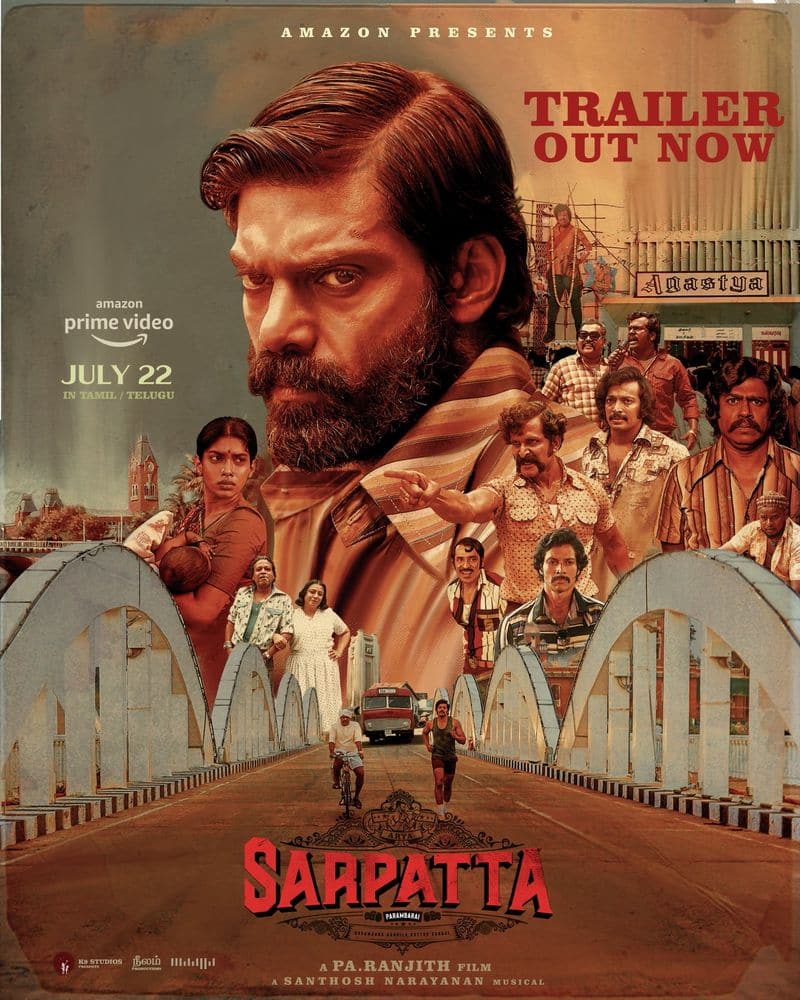 sarpatta parambarai movie trailer released