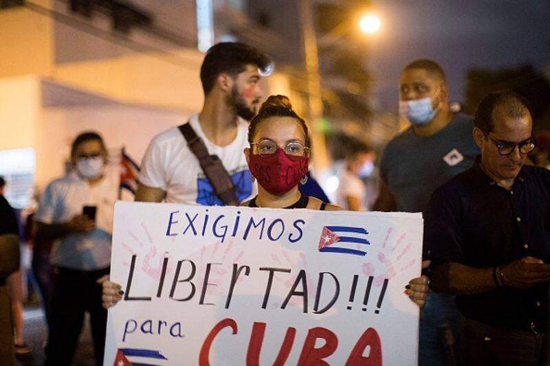protest in Cuba reasons