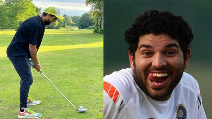 Yuvraj Singh troll Ishant Sharma for showing his golf skills dva Yuvraj Singh troll Ishant Sharma for showing his golf skills dva
