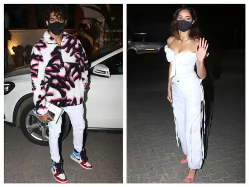 Public appearance
The couple walked arm in arm to the Diwali bash of Sidhant Chaturvedi, and voila, it stole the attention of their fans, giving more fire to the rumours. Soon Ishaan and Ananya were spotted being together several times. Be it a party or any event. They would party together and also twin in matching outfits.