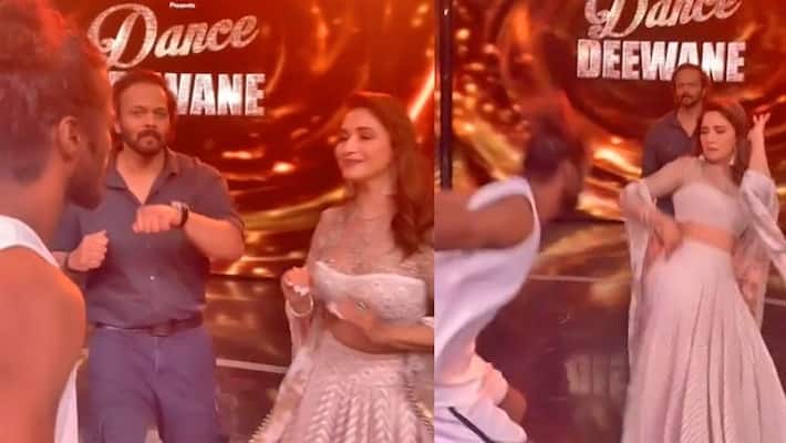 Madhuri Dixit moves in dance deewane 3 impressed Rohit Shetty kpg Madhuri Dixit moves in dance deewane 3 impressed Rohit Shetty kpg