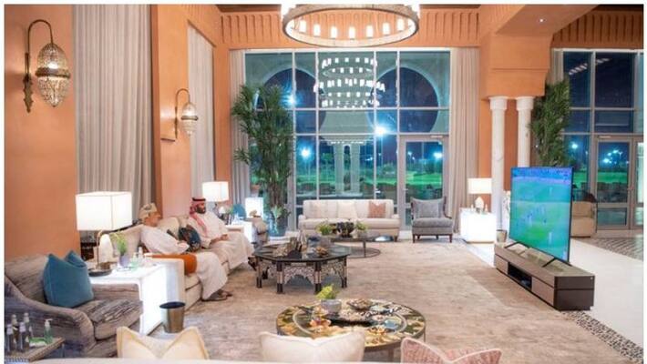 Saudi Crown Prince Mohammed and Omans Sultan Haitham watch Euro cup final Saudi Crown Prince Mohammed and Omans Sultan Haitham watch Euro cup final