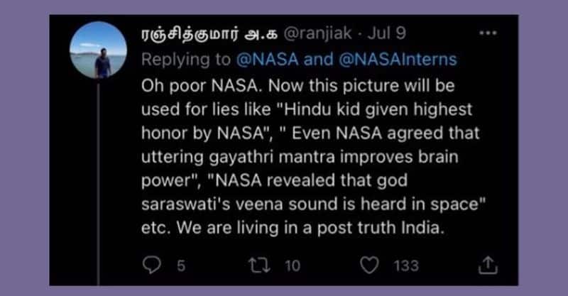 Social media exposes Hinduphobes trolling Hindu NASA interns-VPN