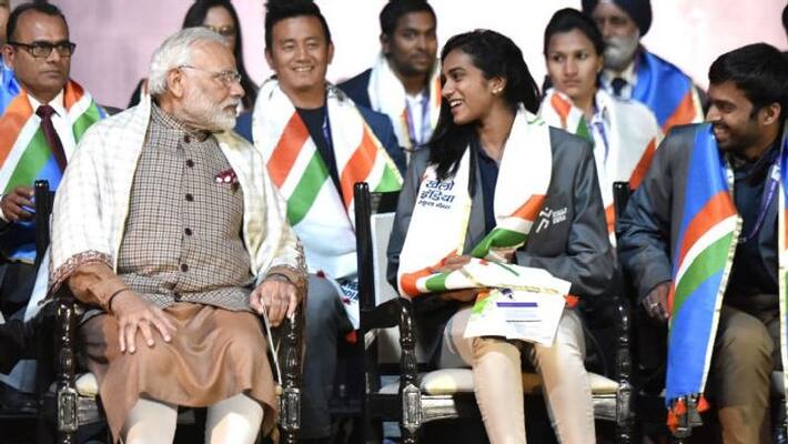 PM Modi promises to have ice cream with PV Sindhu after Tokyo Olympics PM Modi promises to have ice cream with PV Sindhu after Tokyo Olympics