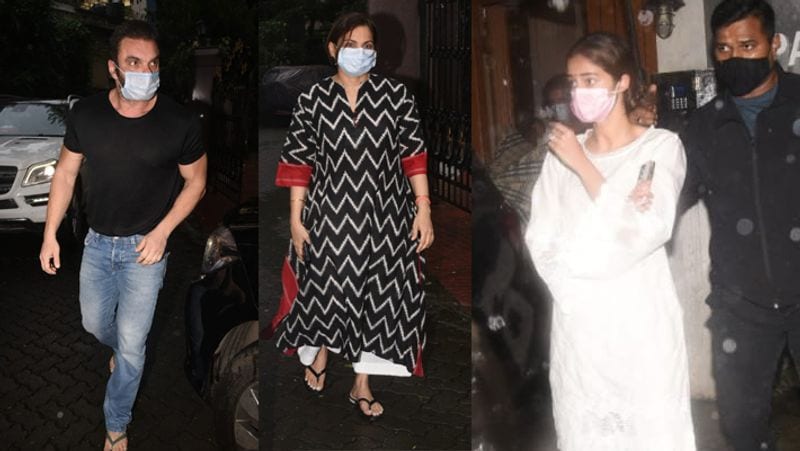दादी को खोने का गम अनन्या पांडे के चेहरे पर साफ नजर आया। अनन्या दादी के चौथे पर बेहद नजर आई। इस दौरान उन्होंने सफेग रंग का सलवार सूट पहन रखा था।
