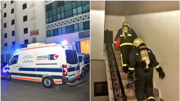 fire broke in building in oman fire broke in building in oman