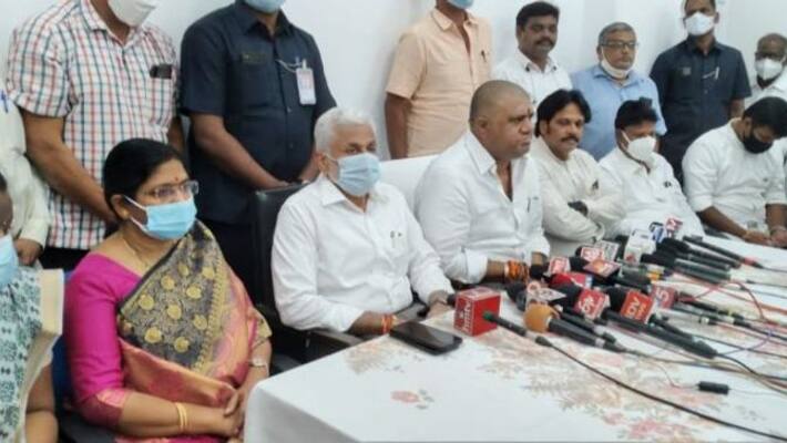 vijayasai reddy and avanthi meeting with vizag steelplant labours akp vijayasai reddy and avanthi meeting with vizag steelplant labours akp