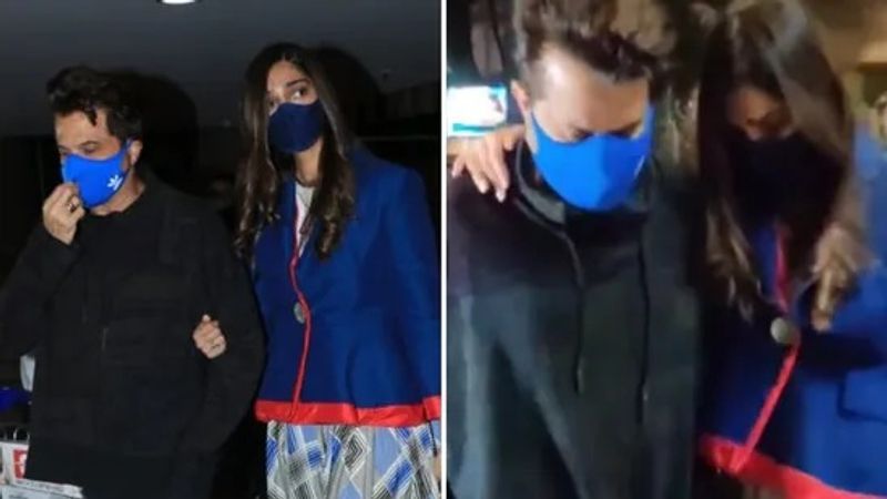 She was wearing a blue chequered dress with a blue peplum style jacket. One social media users said, "I think she’s pregnant" while another one wrote, "She's pregnant it seems." Some even congratulated her for being pregnant. 