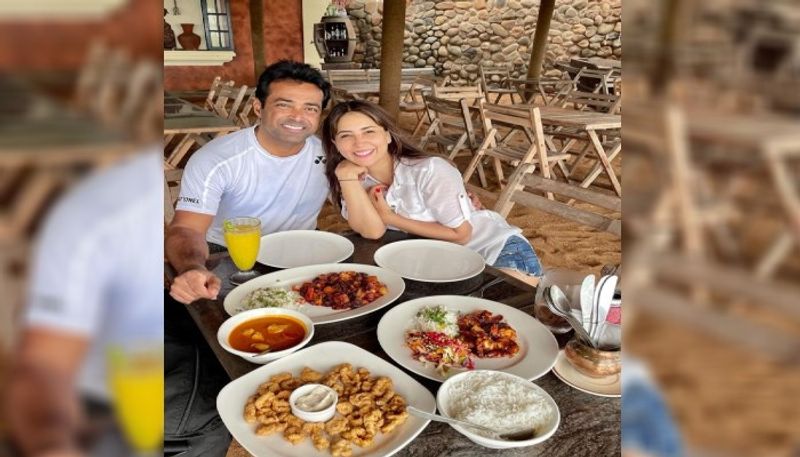 Diwali 2021 - Leander Paes and Kim Sharma celebrate their first diwali together ALB