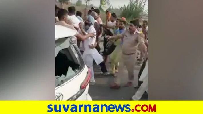 100 Farmers Face Sedition Case After Allegedly Attacking BJP Leader Car pod 100 Farmers Face Sedition Case After Allegedly Attacking BJP Leader Car pod