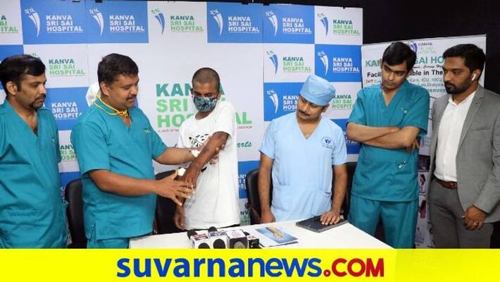 Wrist joint treatment done successfully at Kanva Sri Sai Hospital in Bengaluru dpl Wrist joint treatment done successfully at Kanva Sri Sai Hospital in Bengaluru dpl