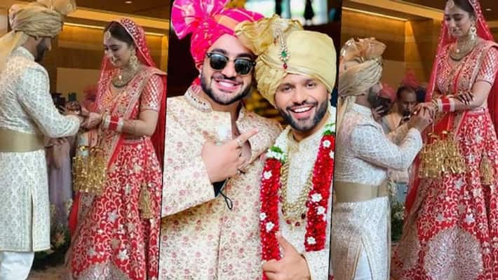 Watch Rahul Vaidya, Disha Parmar's wedding pictures, videos out; Aly