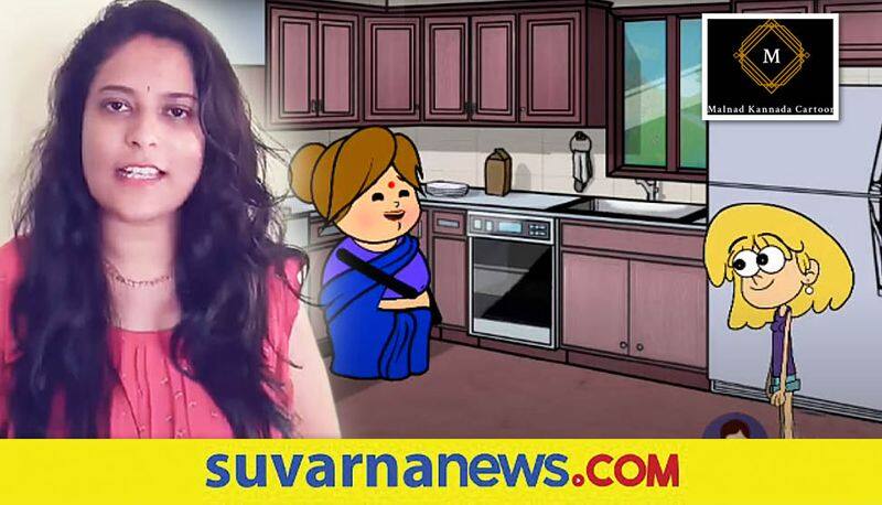 Malnad cartoon creation videos viral on social media changed life of Puja Harish