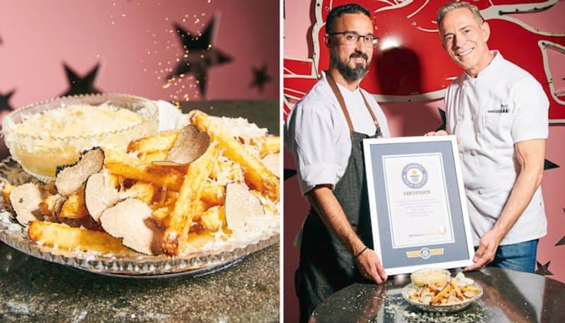 worlds most expensive French fries dish garnished with gold dust