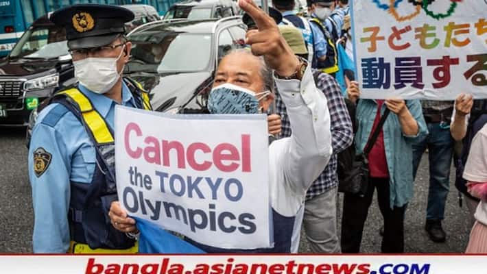 Tokyo Olympics 2020 protestors demand IOC precedent Thomas Bach in Hiroshima to cancel Olympics RTB Tokyo Olympics 2020 protestors demand IOC precedent Thomas Bach in Hiroshima to cancel Olympics RTB