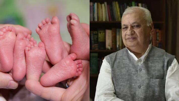 Kerala Governor Arif Mohammad Khans become grandparent of triplets Kerala Governor Arif Mohammad Khans become grandparent of triplets