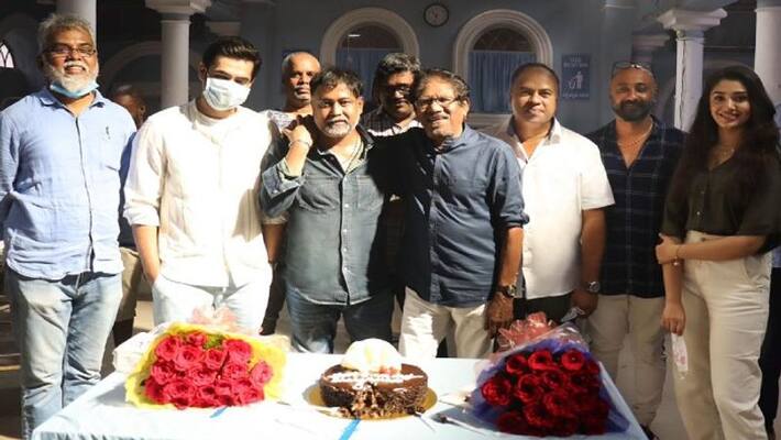 birthday celebrations of director bharathiraja from the sets of rapo19 arj birthday celebrations of director bharathiraja from the sets of rapo19 arj