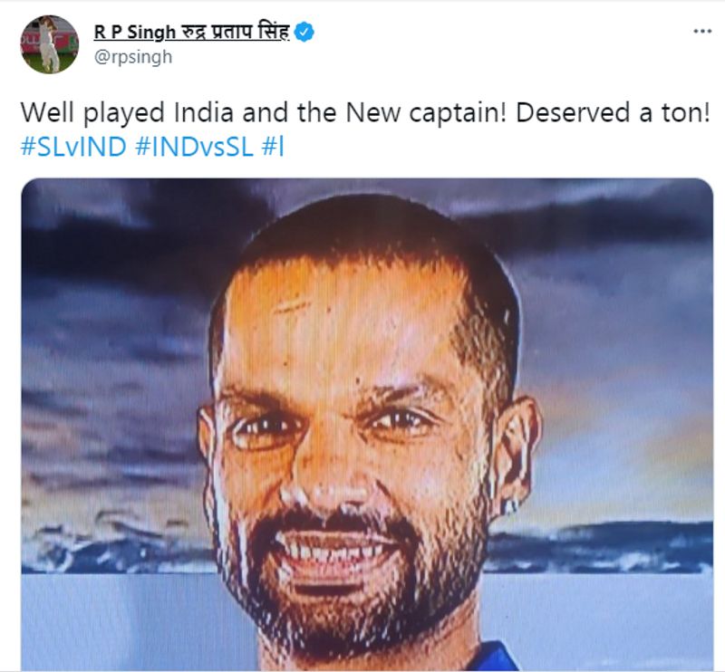 ഇന്ത്യയും പുതിയ ക്യാപ്റ്റനും നന്നായി കളിച്ചു എന്നായിരുന്നു മുന് പേസര് ആര്പി സിംഗിന്റെ വാക്കുകള്. ധവാന് സെഞ്ചുറി അര്ഹിച്ചിരുന്നു എന്നും ആര് പി സിംഗ് പറഞ്ഞു. 