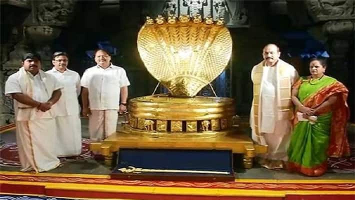 A Hyderabad devotee donated Rs 1.8 crore Swarnanandakam to Tirumala - bsb A Hyderabad devotee donated Rs 1.8 crore Swarnanandakam to Tirumala - bsb
